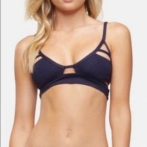 Navy Blue Bikini Top
